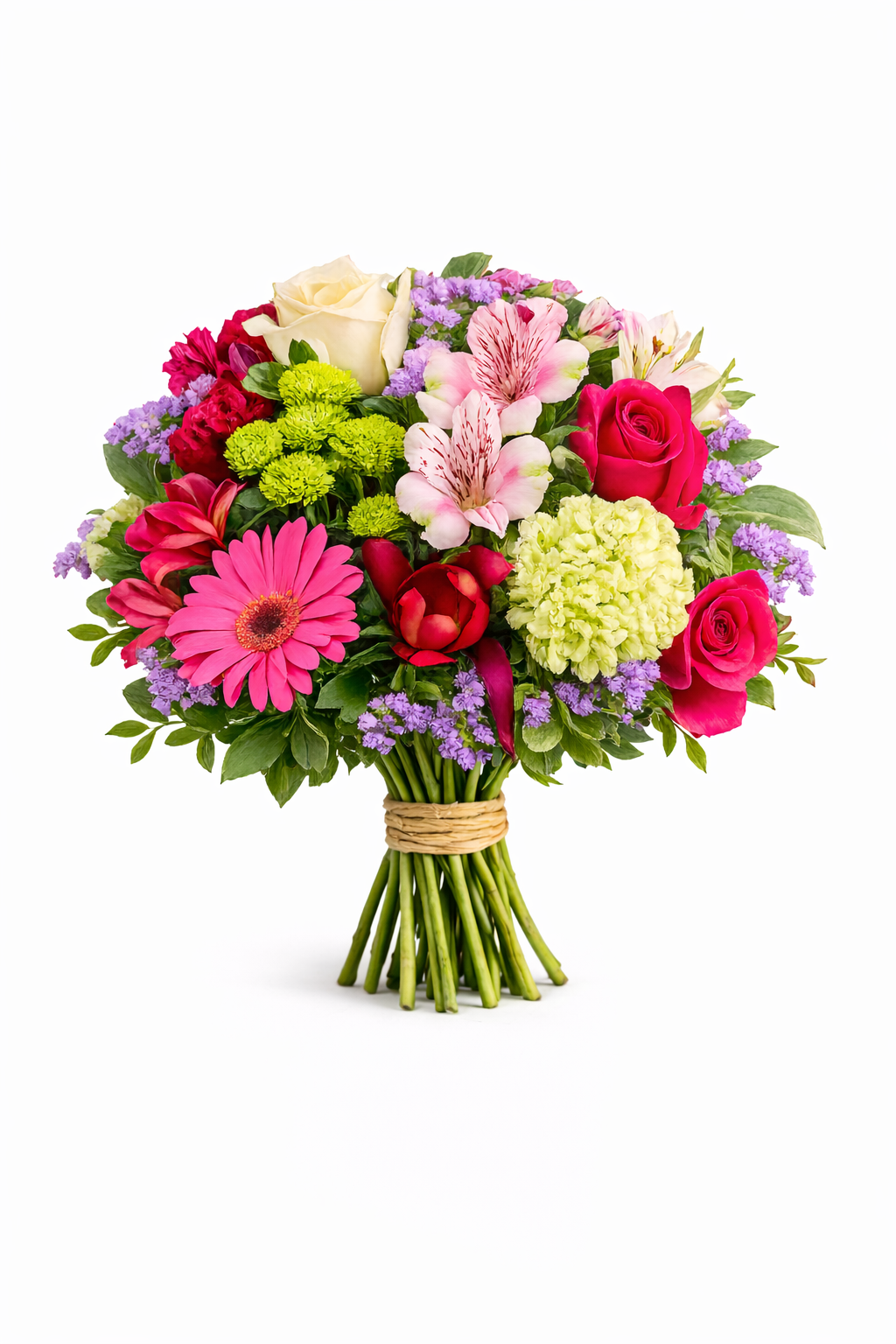 ramo de flores multicolor